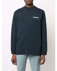 dunkelblaues Langarmshirt von Jacquemus