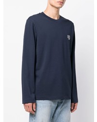 dunkelblaues Langarmshirt von A.P.C.