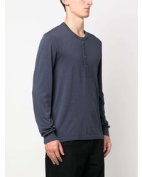 dunkelblaues Langarmshirt von Tom Ford