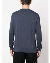 dunkelblaues Langarmshirt von Tom Ford