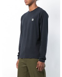 dunkelblaues Langarmshirt von Stone Island