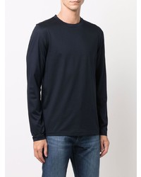 dunkelblaues Langarmshirt von BOSS HUGO BOSS