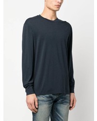 dunkelblaues Langarmshirt von Tom Ford