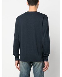 dunkelblaues Langarmshirt von Tom Ford