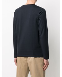 dunkelblaues Langarmshirt von Jil Sander