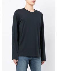 dunkelblaues Langarmshirt von Armani Exchange