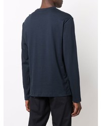 dunkelblaues Langarmshirt von Calvin Klein