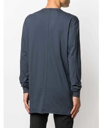 dunkelblaues Langarmshirt von 11 By Boris Bidjan Saberi