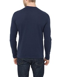 dunkelblaues Langarmshirt von Lower East