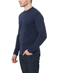 dunkelblaues Langarmshirt von Lower East