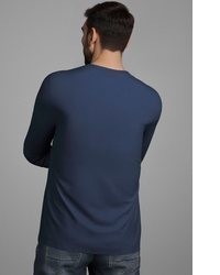 dunkelblaues Langarmshirt von mans world
