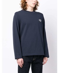 dunkelblaues Langarmshirt von A.P.C.