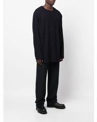 dunkelblaues Langarmshirt von Yohji Yamamoto