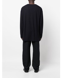 dunkelblaues Langarmshirt von Yohji Yamamoto