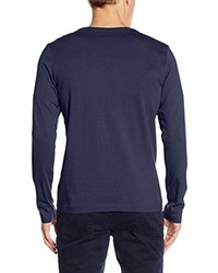 dunkelblaues Langarmshirt von s.Oliver