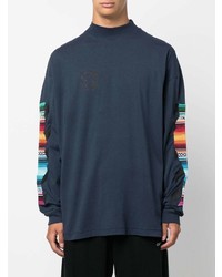 dunkelblaues Langarmshirt von Off-White