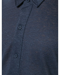 dunkelblaues Leinen Polohemd von Orlebar Brown