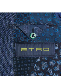 dunkelblaues Leinen Sakko von Etro