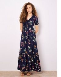 dunkelblaues Maxikleid mit Blumenmuster von Apricot