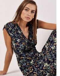 dunkelblaues Maxikleid mit Blumenmuster von Apricot
