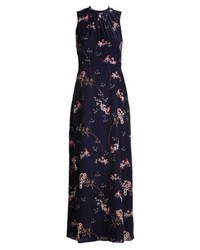 dunkelblaues Maxikleid mit Blumenmuster von Phase Eight