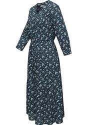 dunkelblaues Maxikleid mit Blumenmuster von Ragwear
