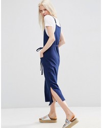 dunkelblaues Midikleid von Asos