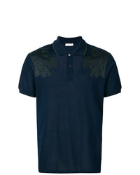 dunkelblaues Polohemd mit Paisley-Muster von Etro