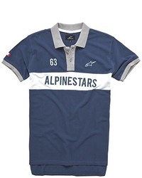 dunkelblaues Polohemd von Alpinestars