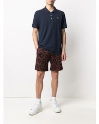 dunkelblaues Polohemd von MAISON KITSUNÉ