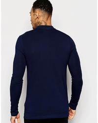 dunkelblaues Polohemd von Asos