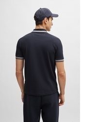 dunkelblaues Polohemd von Boss Green