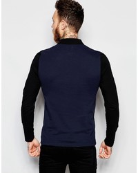 dunkelblaues Polohemd von Asos