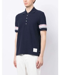 dunkelblaues Polohemd von Thom Browne