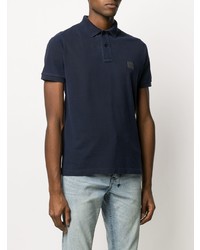 dunkelblaues Polohemd von Stone Island