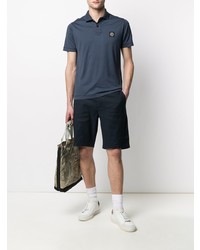 dunkelblaues Polohemd von Stone Island