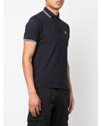 dunkelblaues Polohemd von Stone Island