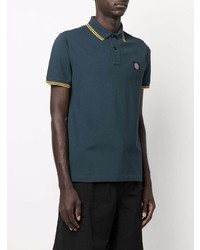 dunkelblaues Polohemd von Stone Island