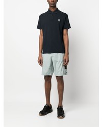 dunkelblaues Polohemd von Stone Island