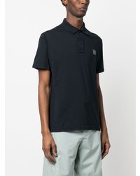 dunkelblaues Polohemd von Stone Island