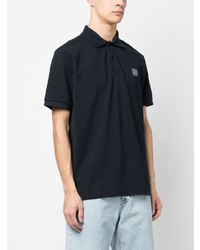 dunkelblaues Polohemd von Stone Island