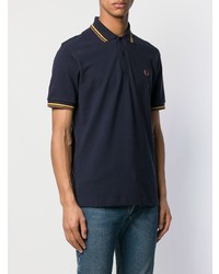 dunkelblaues Polohemd von Fred Perry X Art Comes First