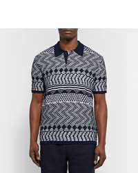 dunkelblaues Polohemd von Missoni