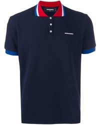 dunkelblaues Polohemd von DSQUARED2