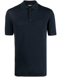 dunkelblaues Polohemd von DSQUARED2