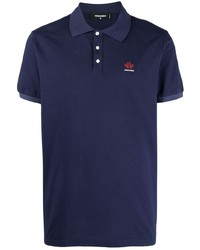 dunkelblaues Polohemd von DSQUARED2