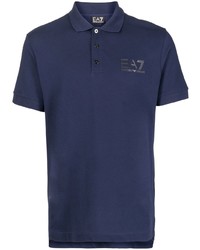 dunkelblaues Polohemd von Ea7 Emporio Armani