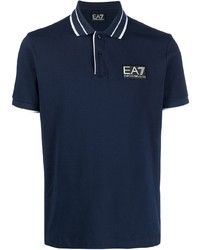 dunkelblaues Polohemd von Ea7 Emporio Armani