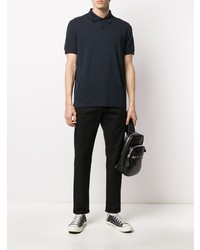 dunkelblaues Polohemd von Raf Simons X Fred Perry