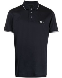 dunkelblaues Polohemd von Emporio Armani